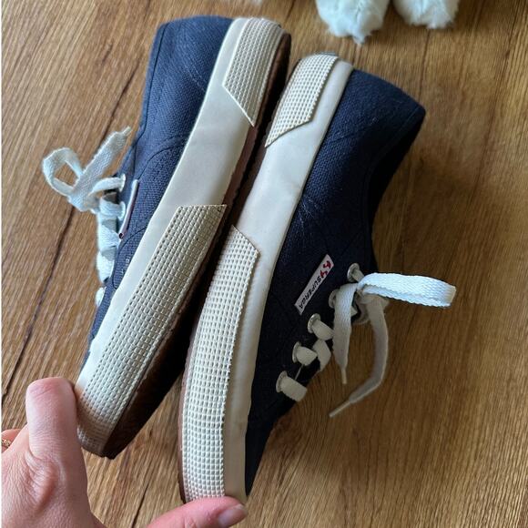 Superga Navy Sneakers Size 36 US 6 - Picture 4 of 5